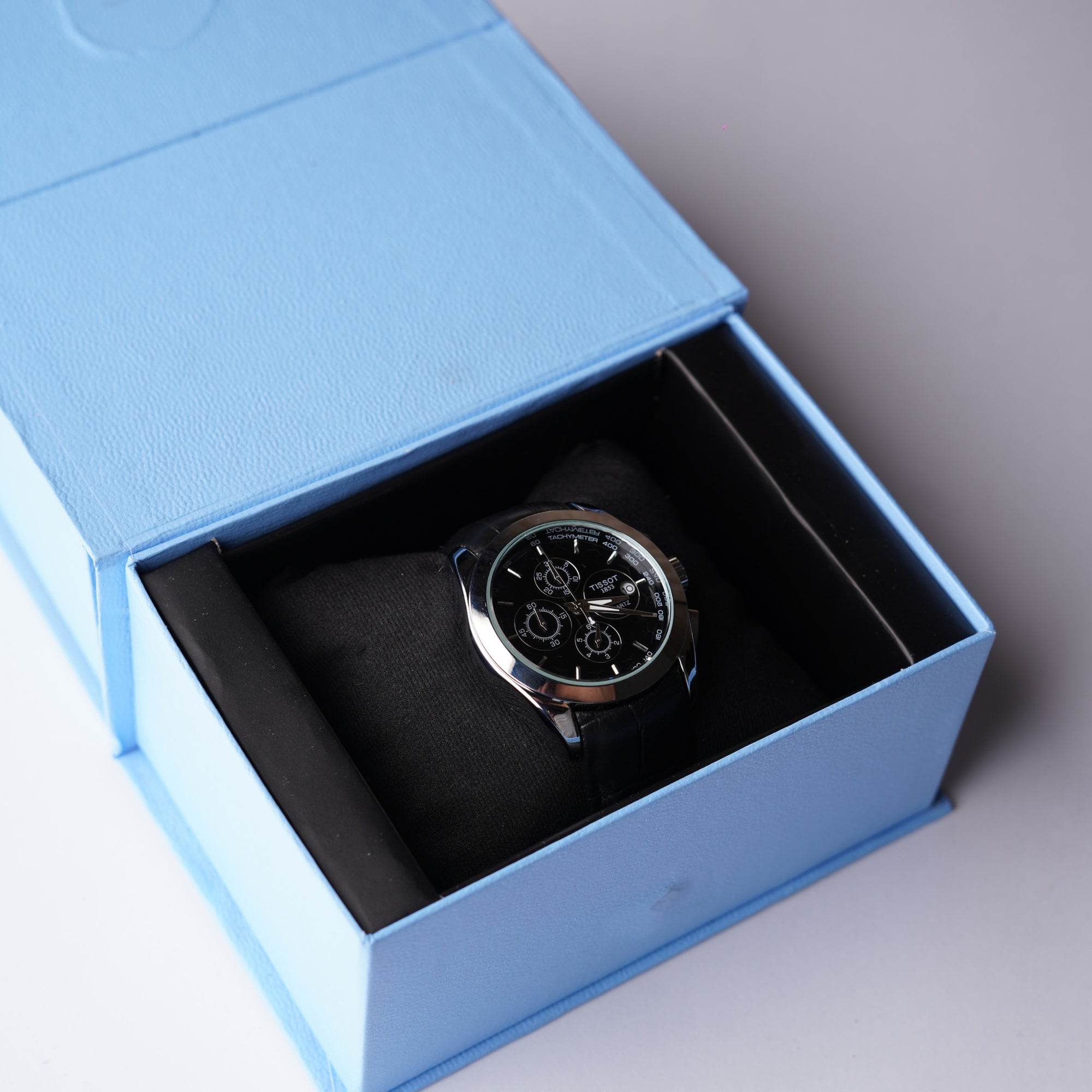 Tissot Powermatic Chronograph – Silver and Black Dial