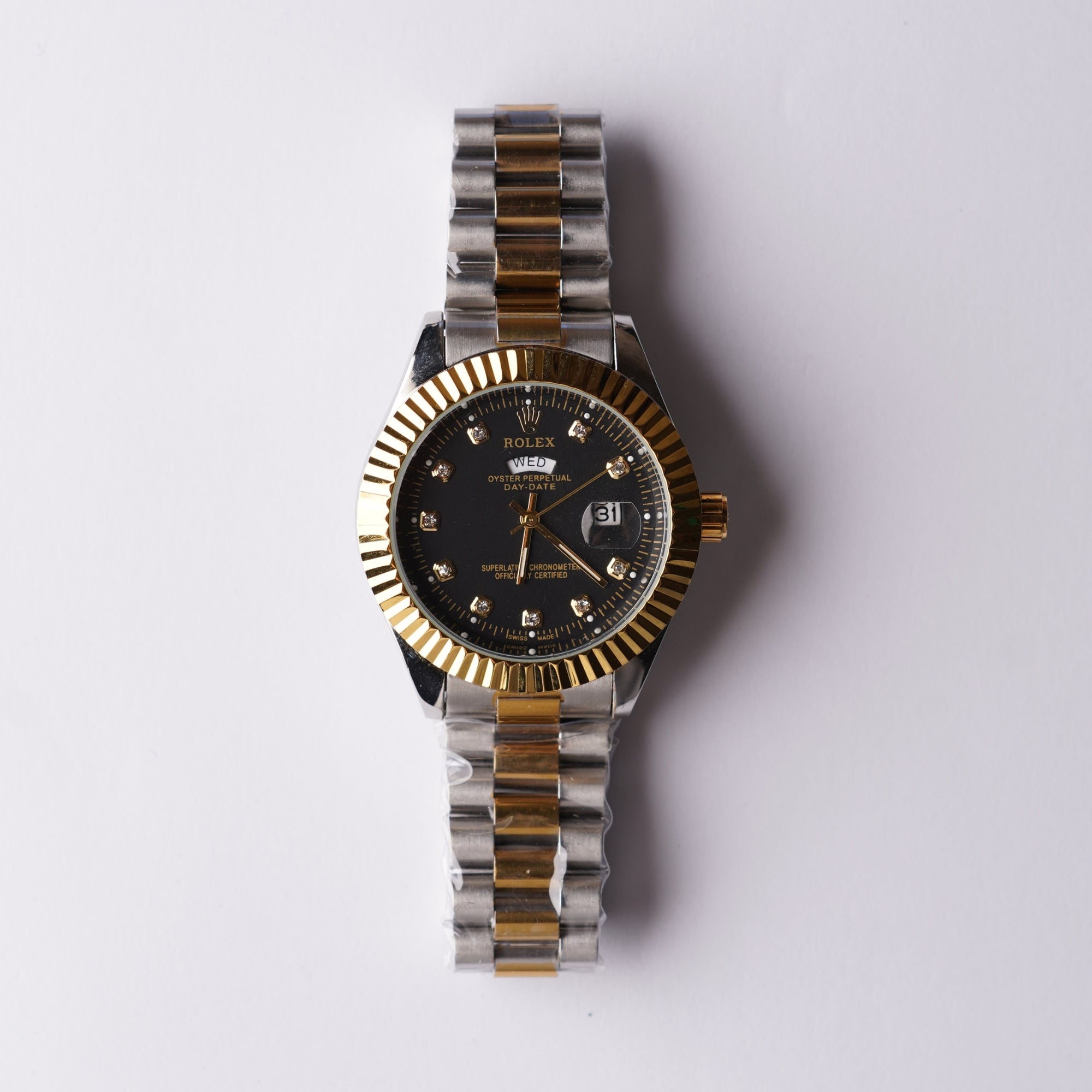 RLX Date and Day - Gold Black Dial