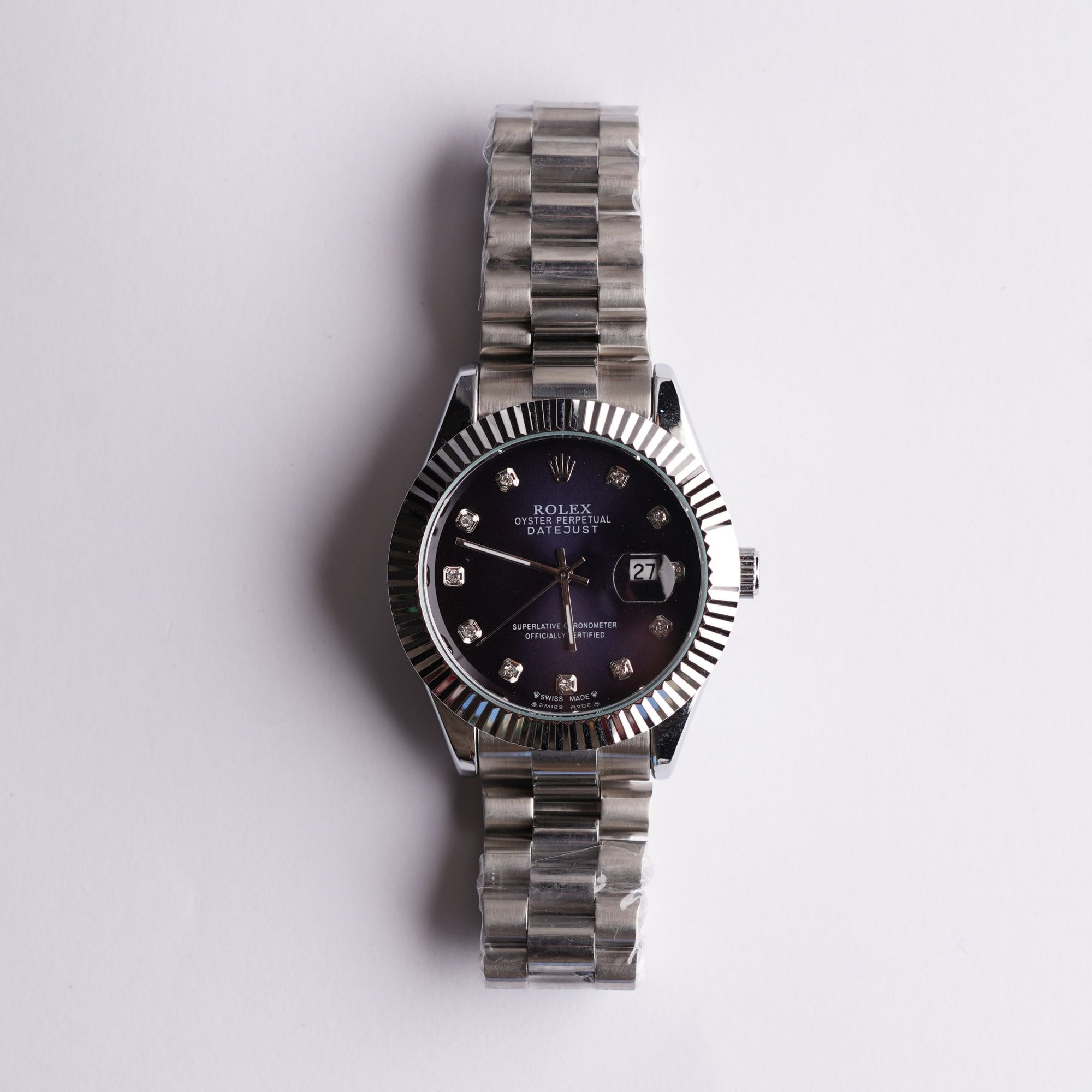 RLX Date Just Dark Blue Dial