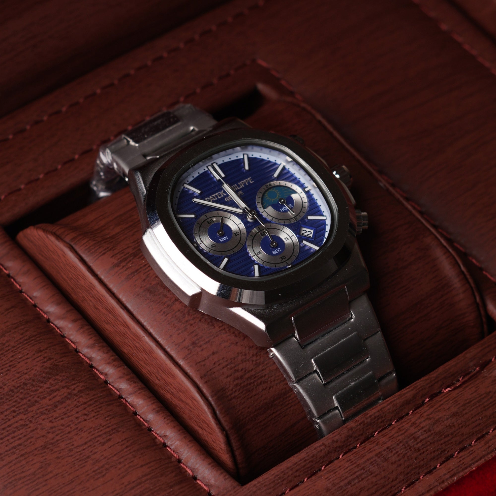 Patek Philipe Genve Chronograph –  Blue Dial