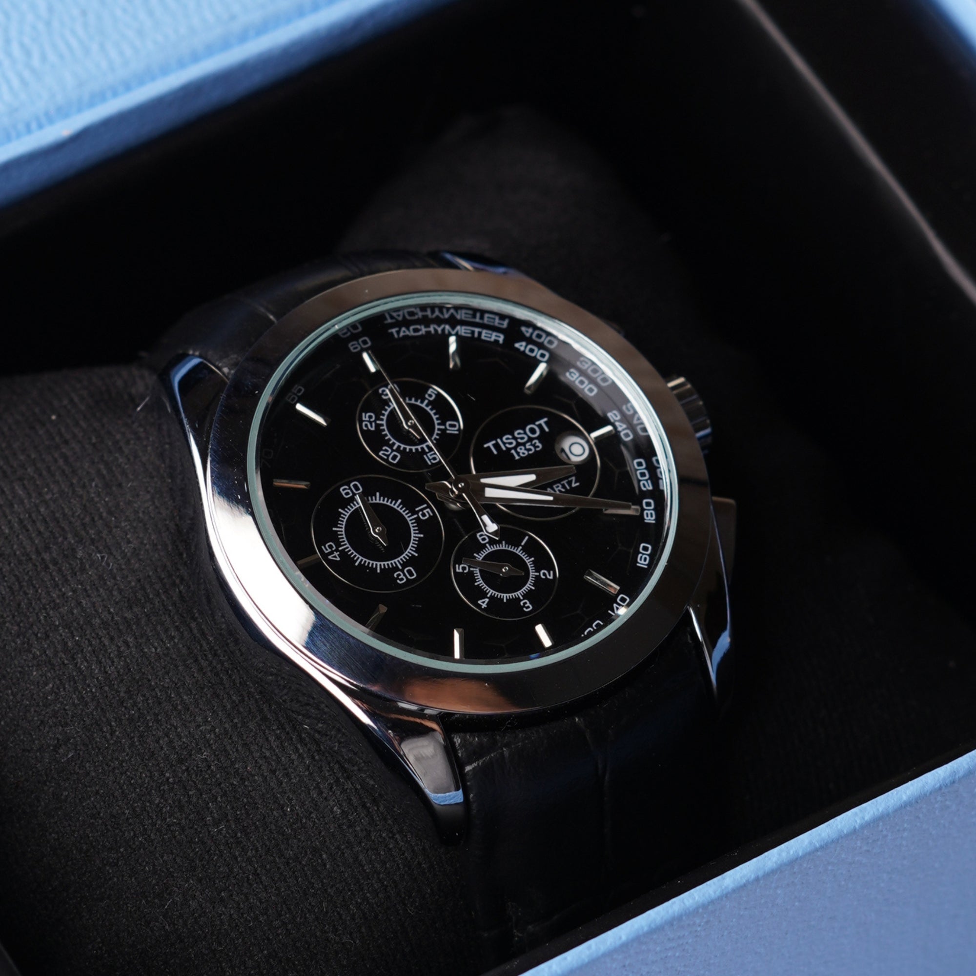 Tissot Powermatic Chronograph – Silver and Black Dial