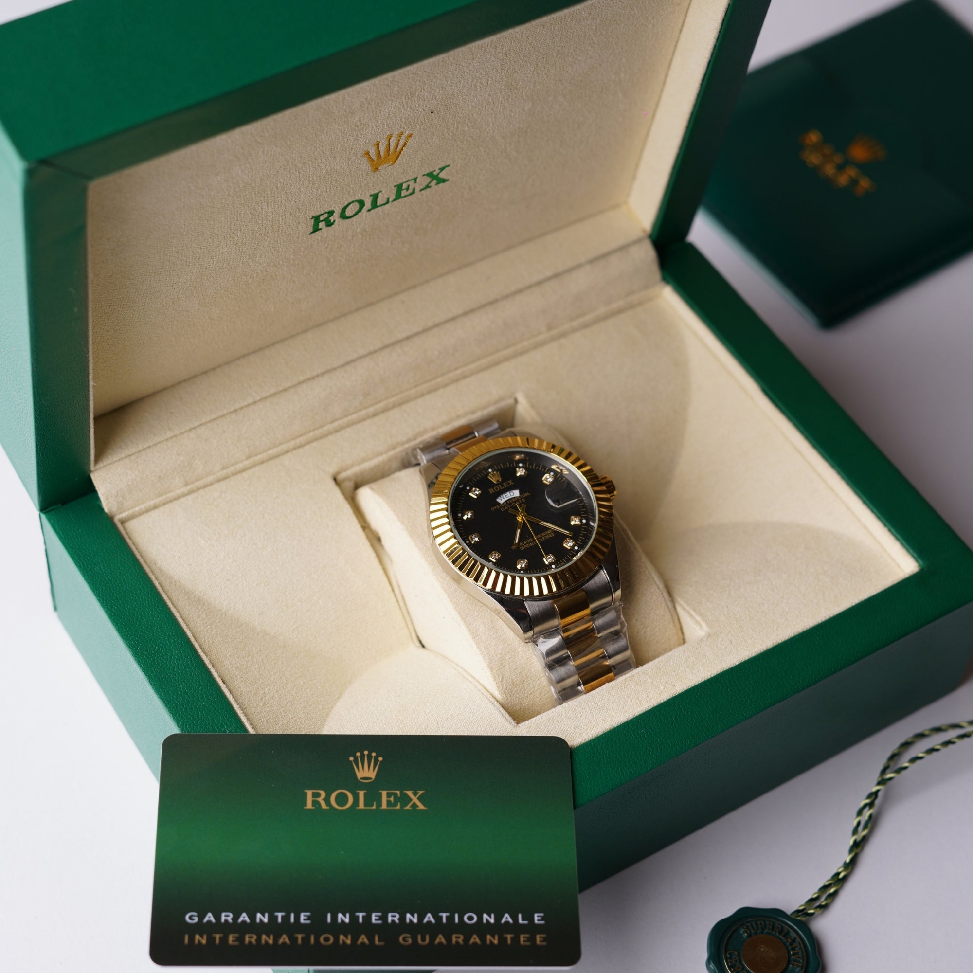 RLX Date and Day - Gold Black Dial