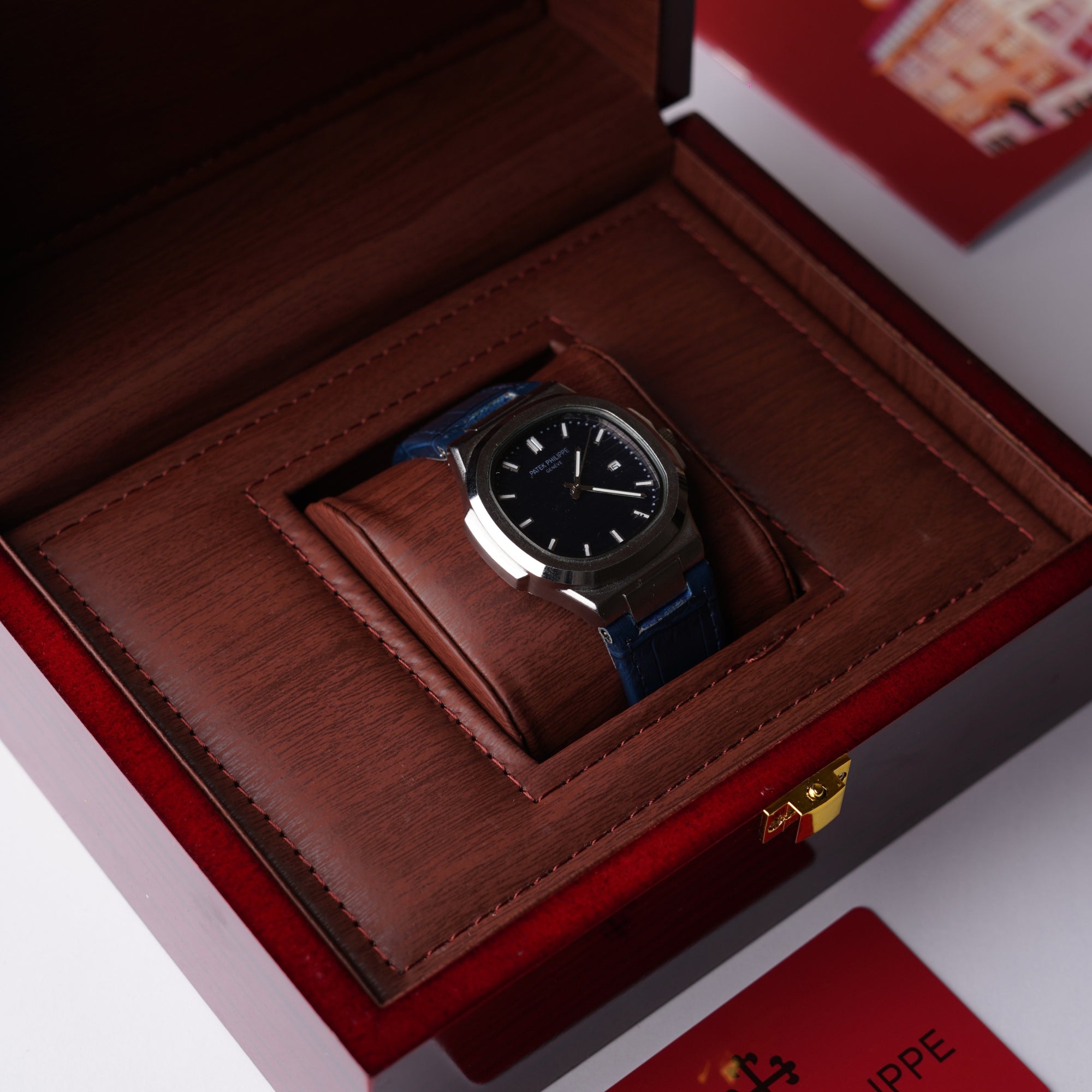 Patek Philipe Genve Strap – Black Dial