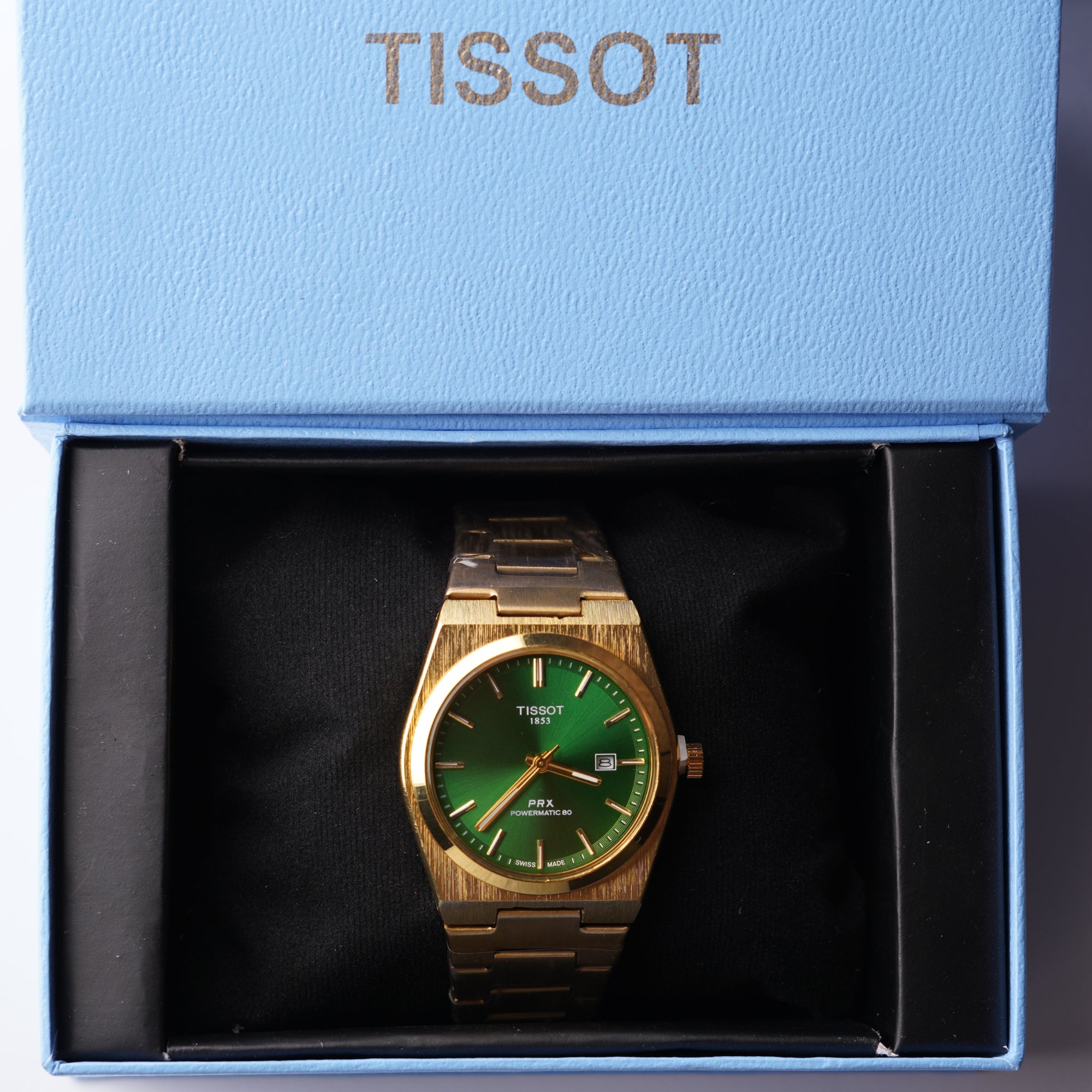 Tissot Powermatic Prx – Green and Gold