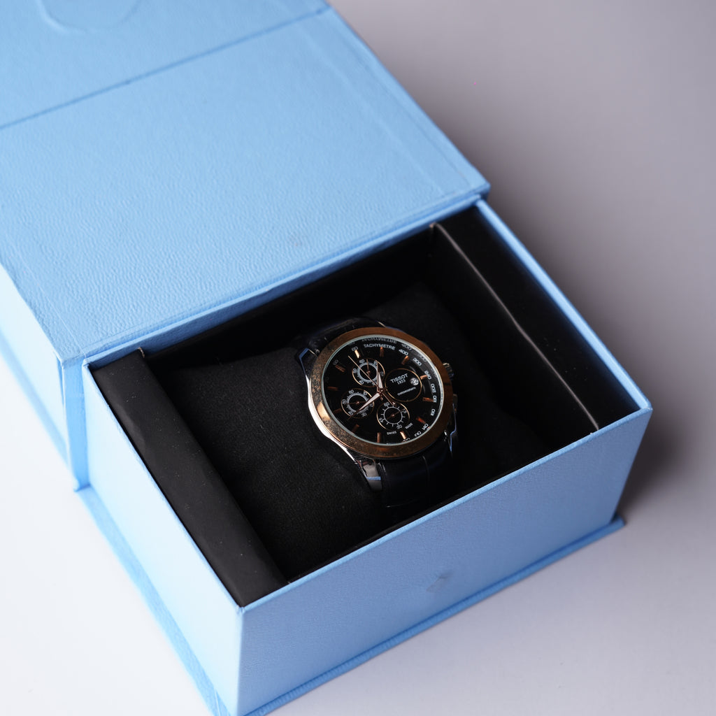 Tissot Powermatic Chronograph – Gold and Black Dial