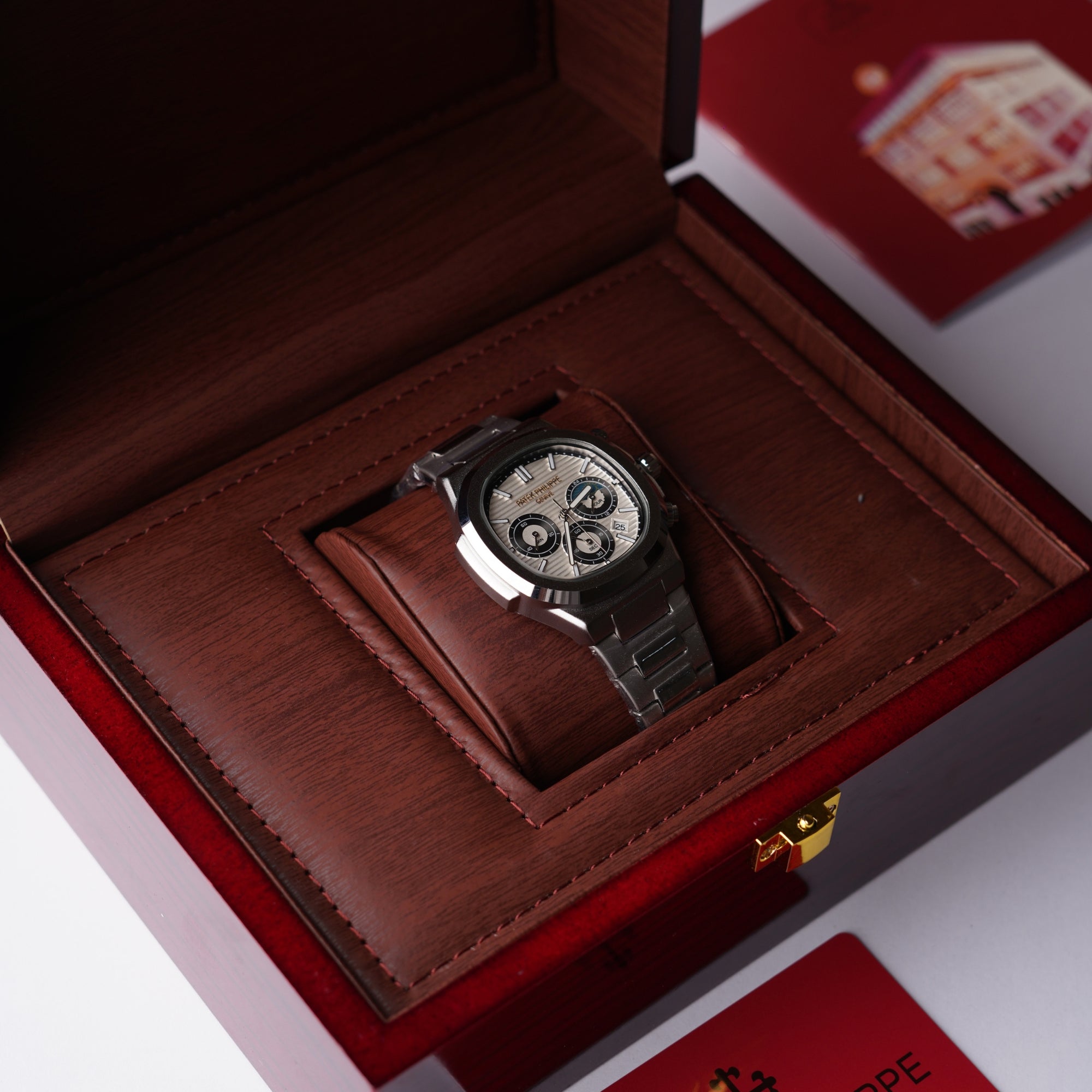 Patek Philipe Genve Chronograph – White Dial