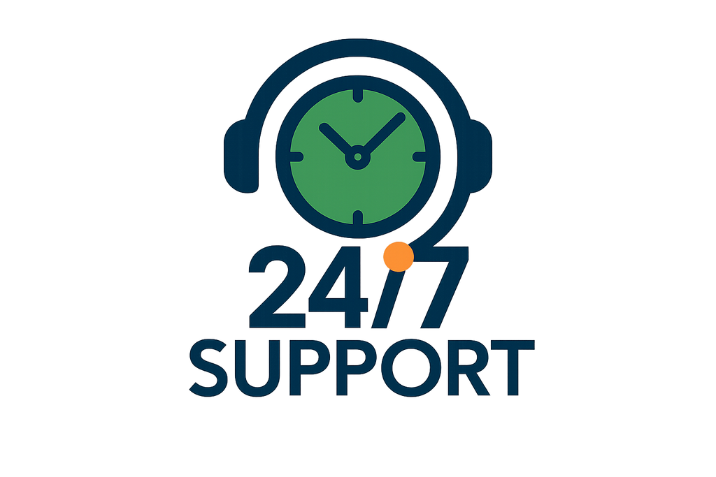 24/7 Support Logo