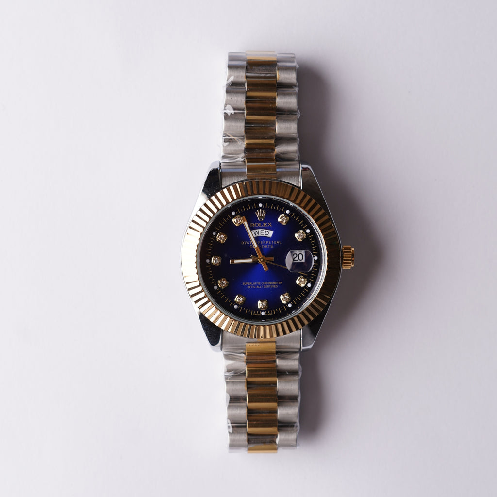 RLX Date and Day - Gold Blue Dial