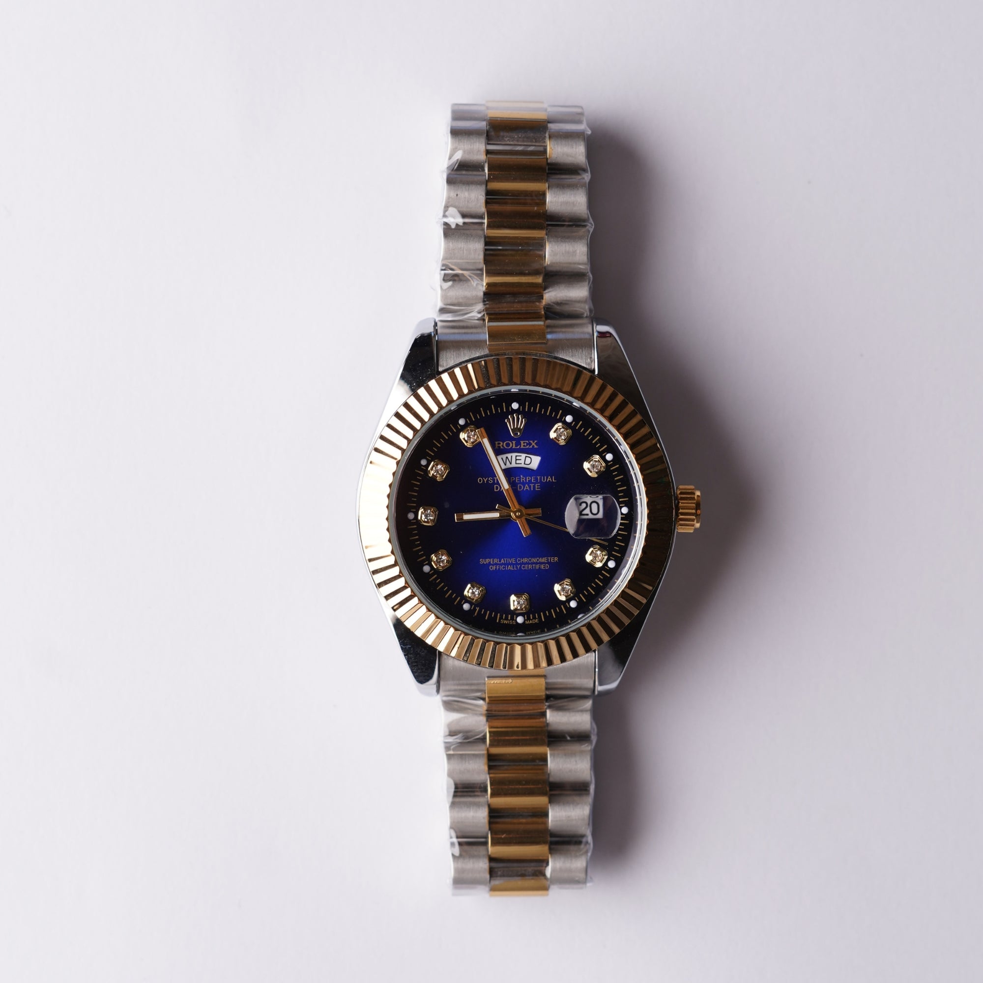 RLX Date and Day - Gold Blue Dial