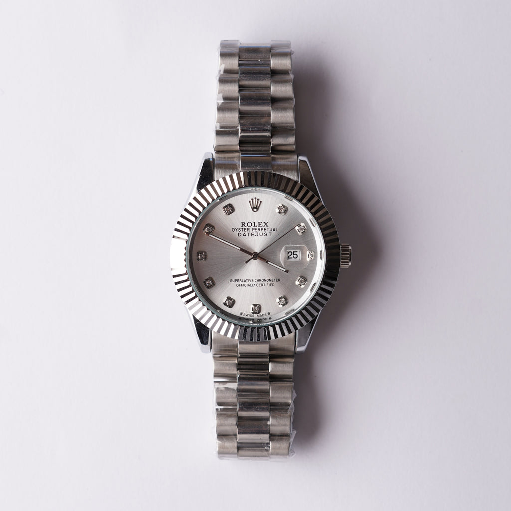 RLX Date Just White Dial