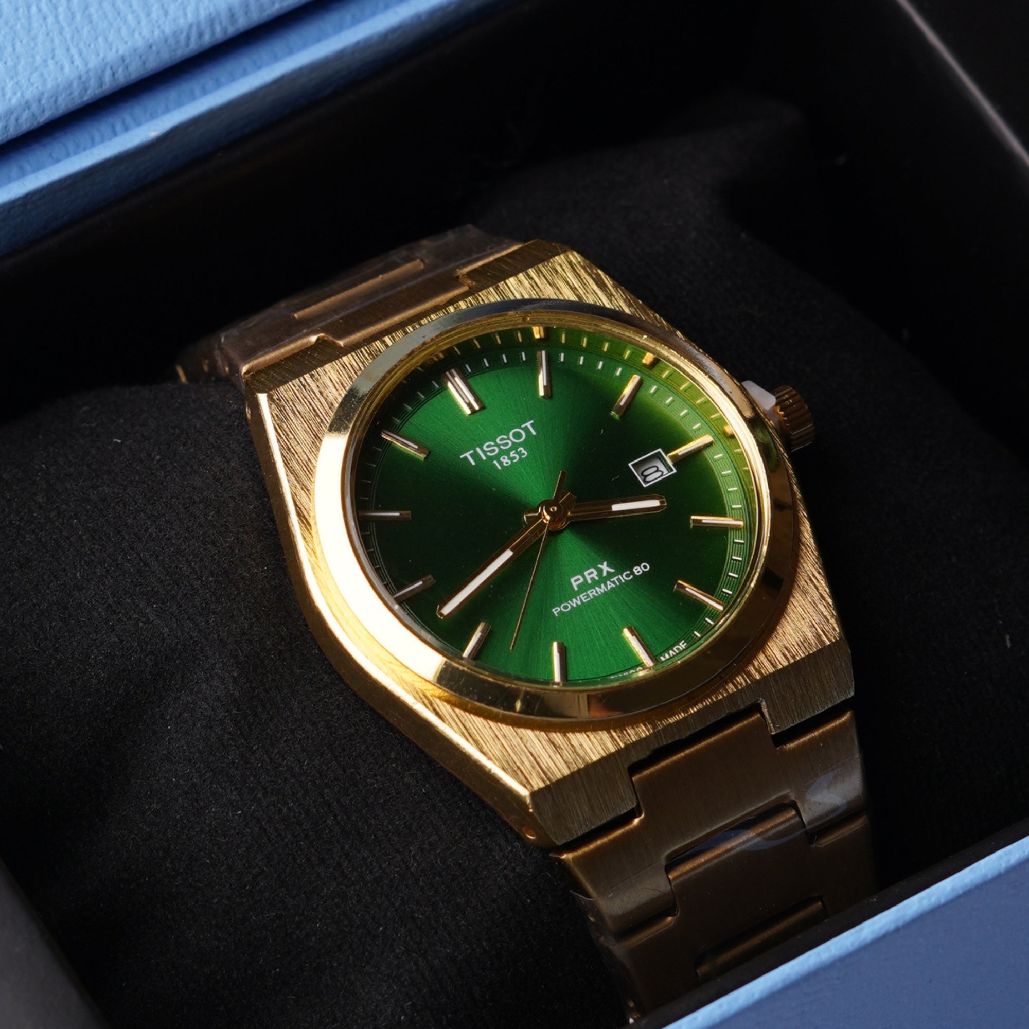 Tissot Powermatic Prx – Green and Gold
