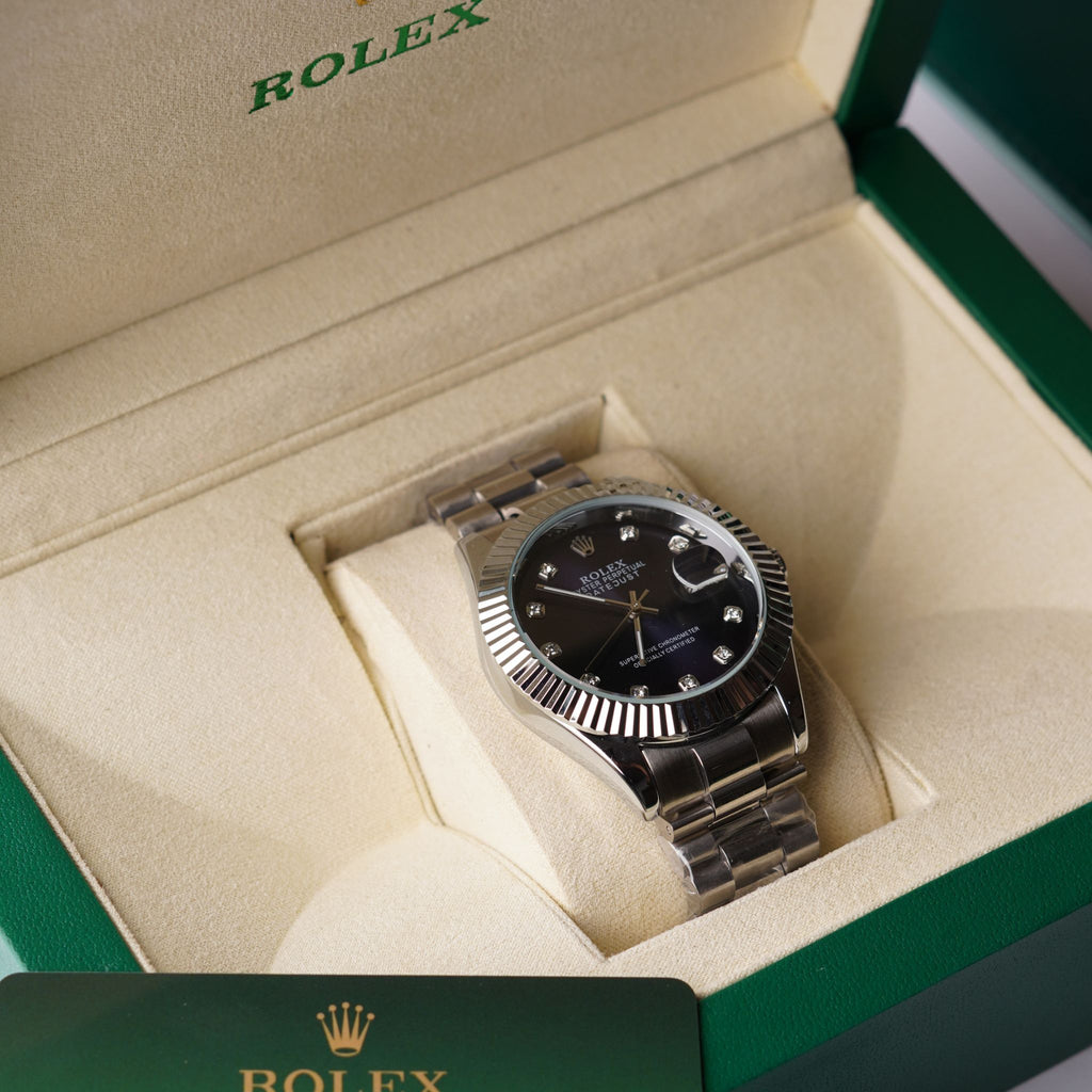 RLX Date Just Dark Blue Dial