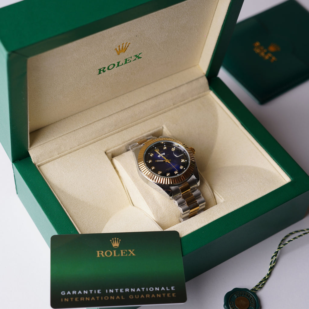 RLX Date and Day - Gold Blue Dial