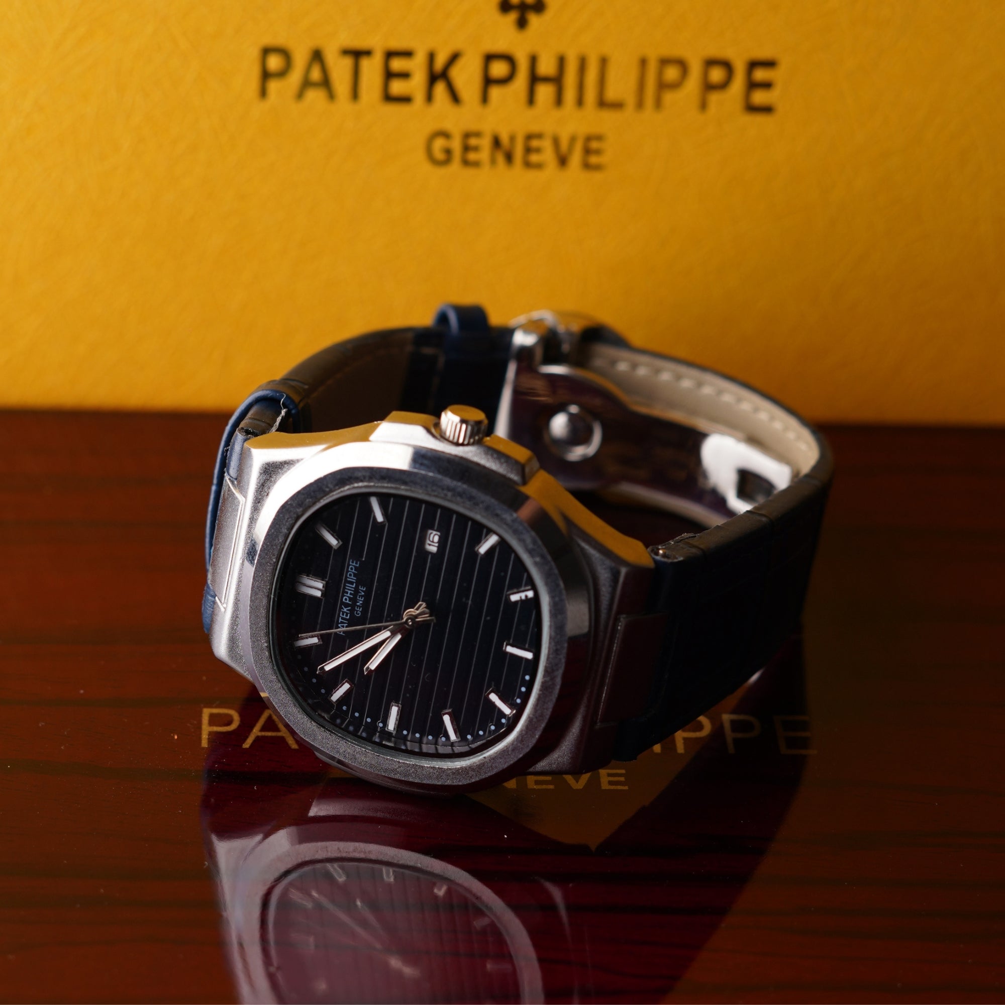 Patek Philipe Genve Strap – Black Dial