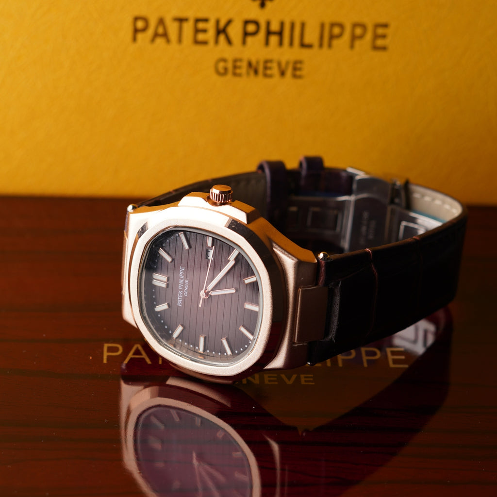 Patek Philipe Genve Strap – Brown Dial