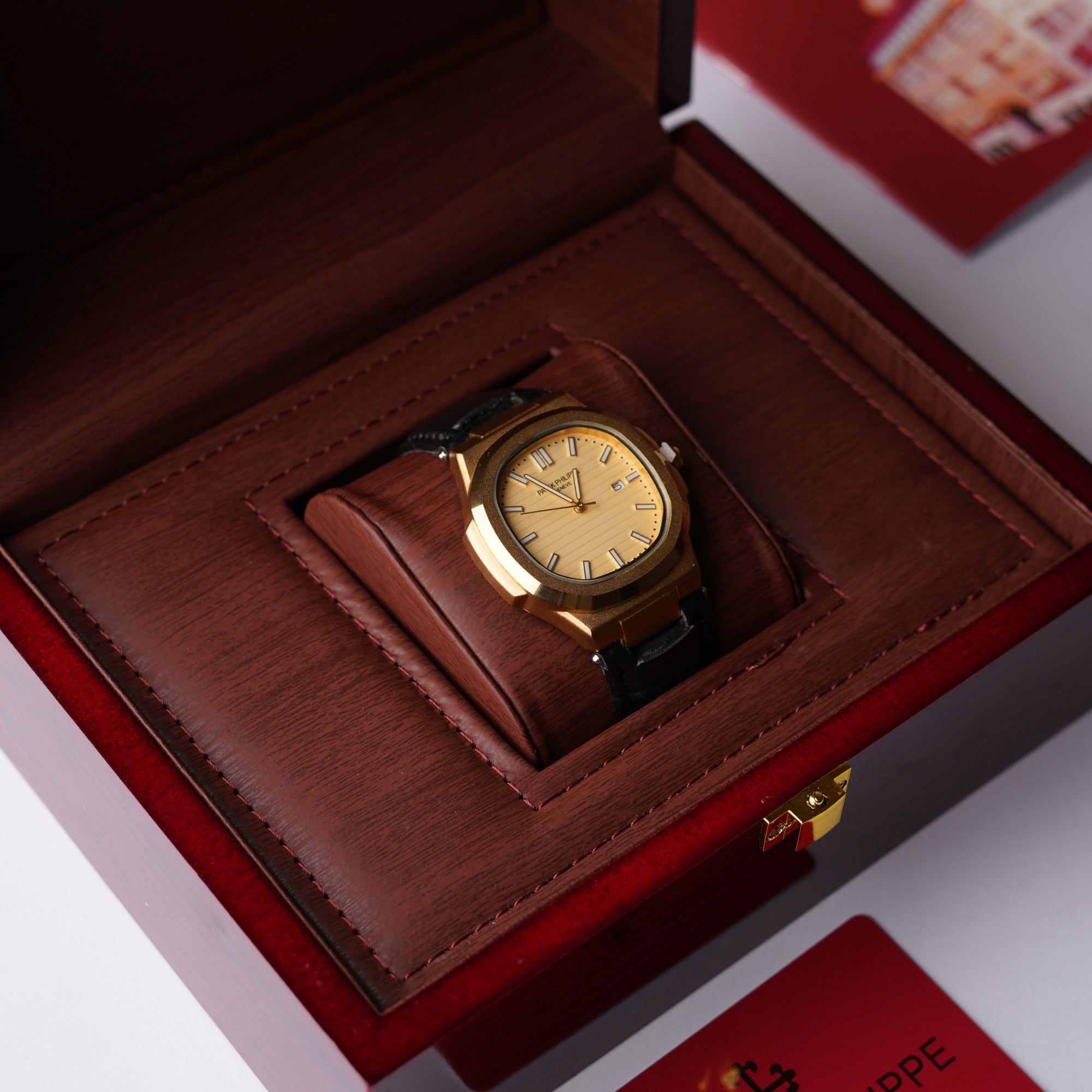 Patek Philipe Genve Strap – Rose Gold Dial